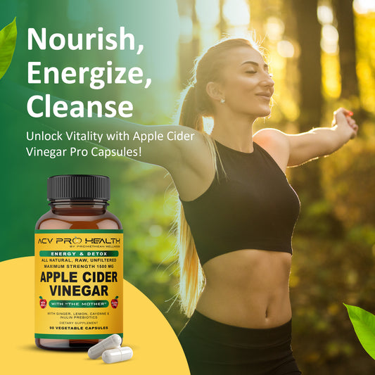 (3 Bottles - 270 Capsules) Certified Organic Apple Cider Vinegar PRO Complex