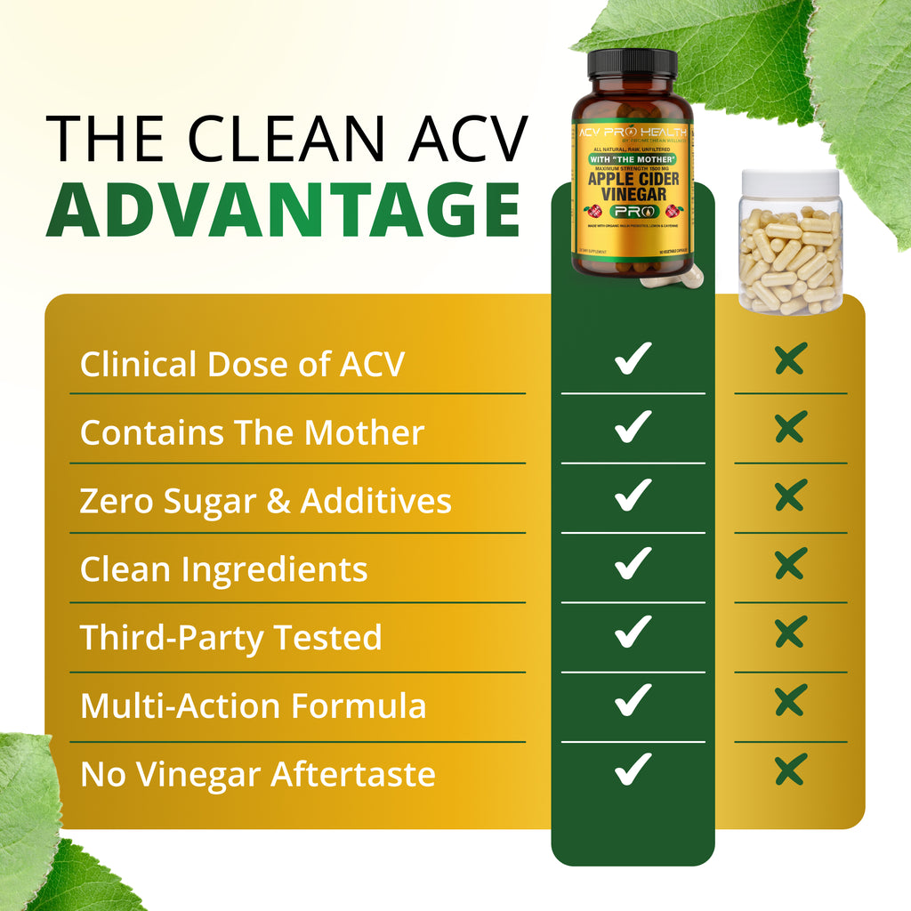 (90ct Capsules) Organic Apple Cider Vinegar PRO Complex